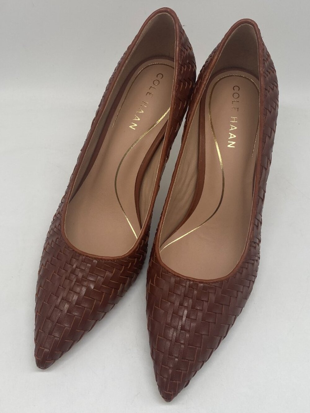 COLE HAAN BROWN LEATHER PUMPS US WOMEN SIZE 6B